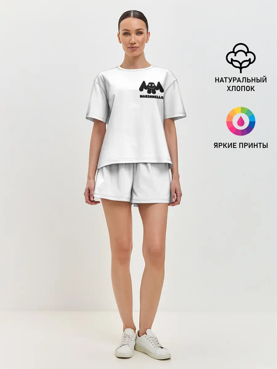 Женская пижама с шортами / Marshmello