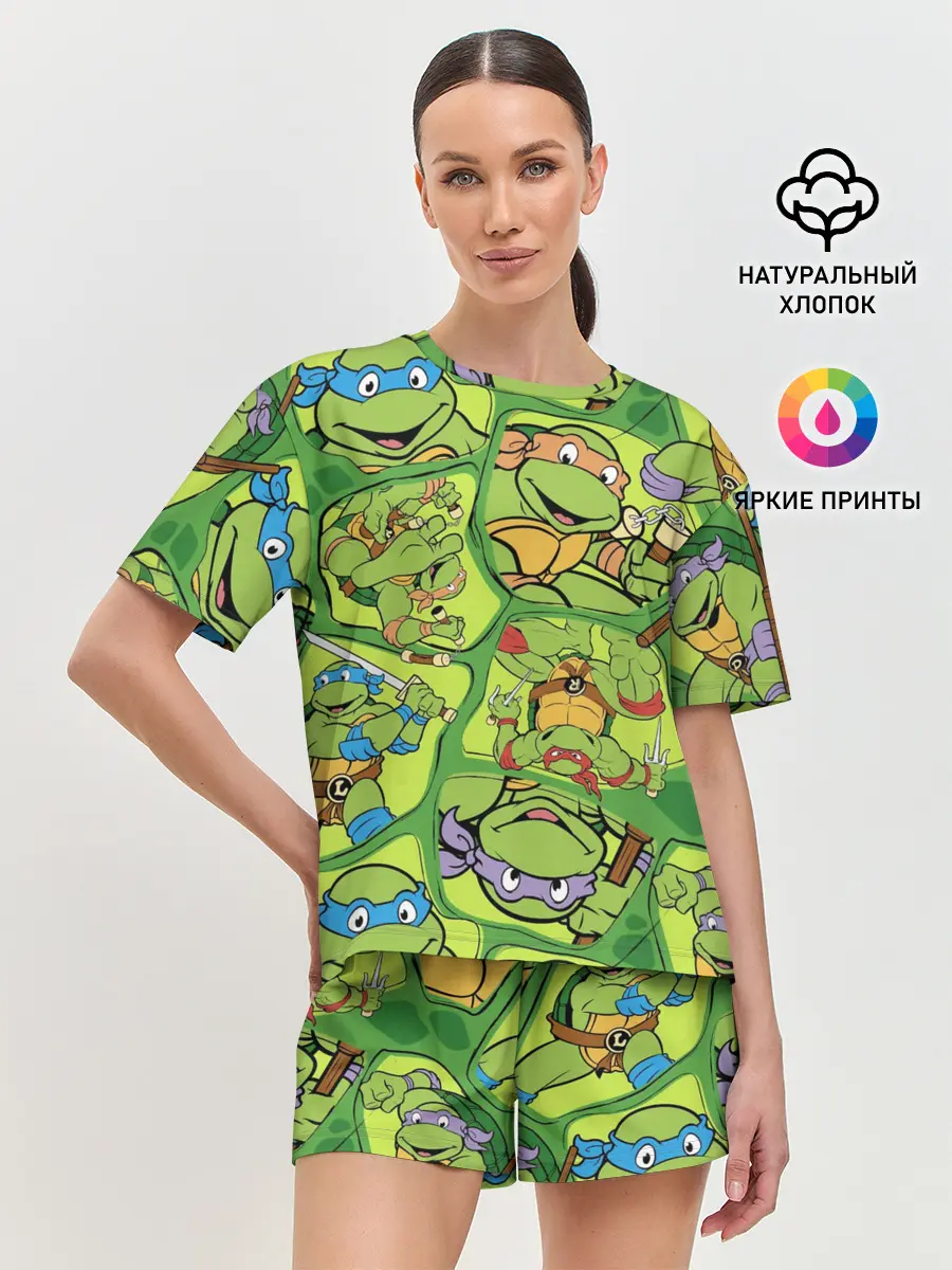 Женская пижама с шортами / Teenage Mutant Ninja Turtles