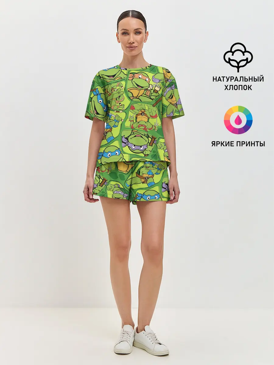 Женская пижама с шортами / Teenage Mutant Ninja Turtles