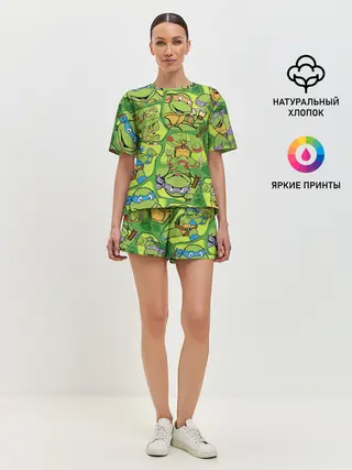Женская пижама с шортами / Teenage Mutant Ninja Turtles
