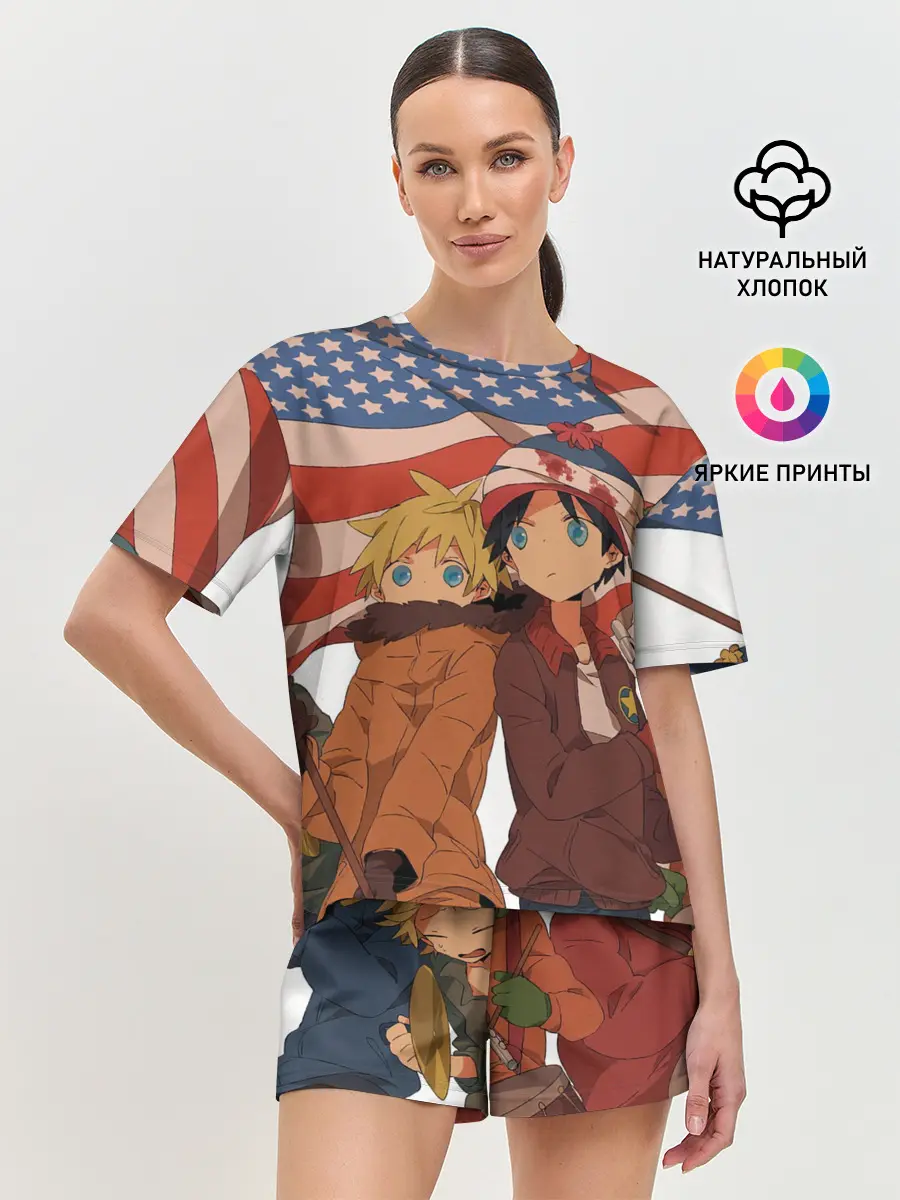 Женская пижама с шортами / ЮЖНЫЙ ПАРК