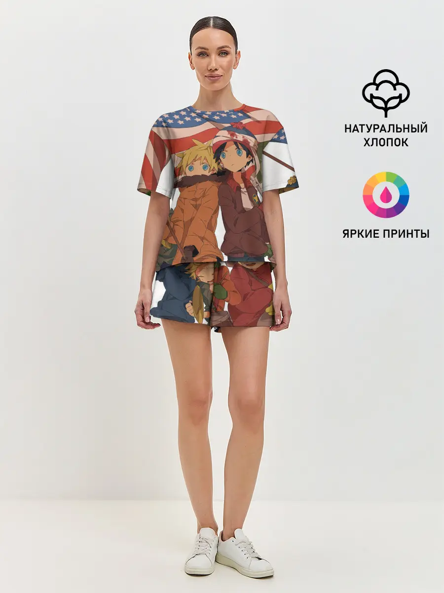 Женская пижама с шортами / ЮЖНЫЙ ПАРК