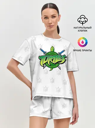 Женская пижама с шортами / Черепашки - ниндзя