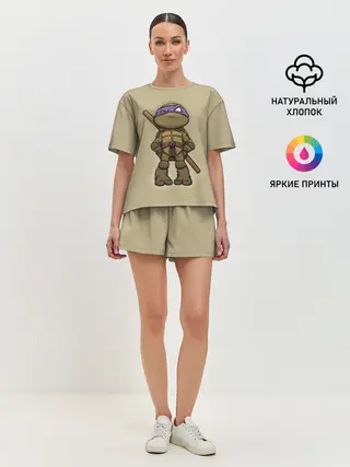 Женская пижама с шортами / ЧЕРЕПАШКИ - НИНДЗЯ