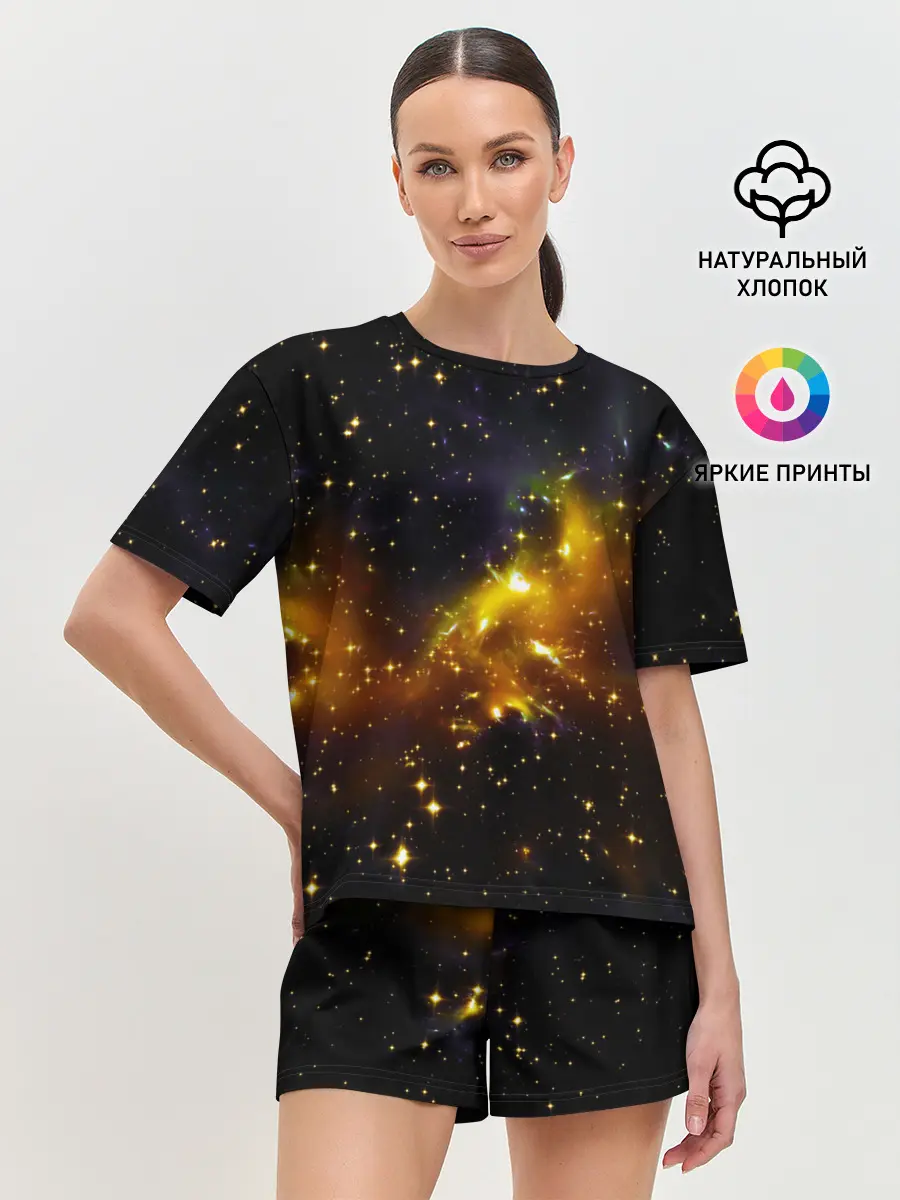 Женская пижама с шортами / STARS