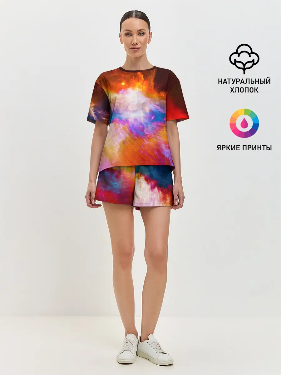 Женская пижама с шортами / Space