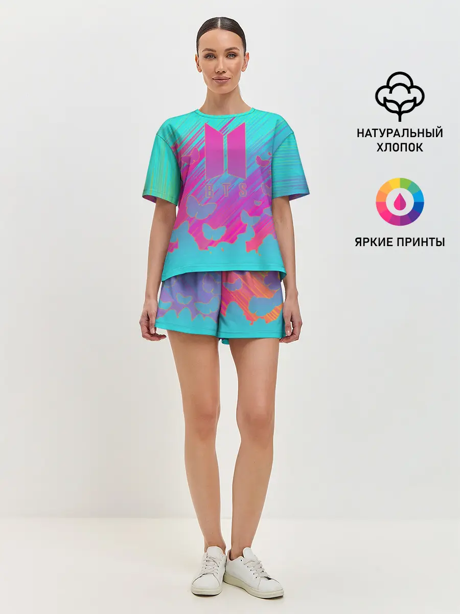 Женская пижама с шортами / BTS