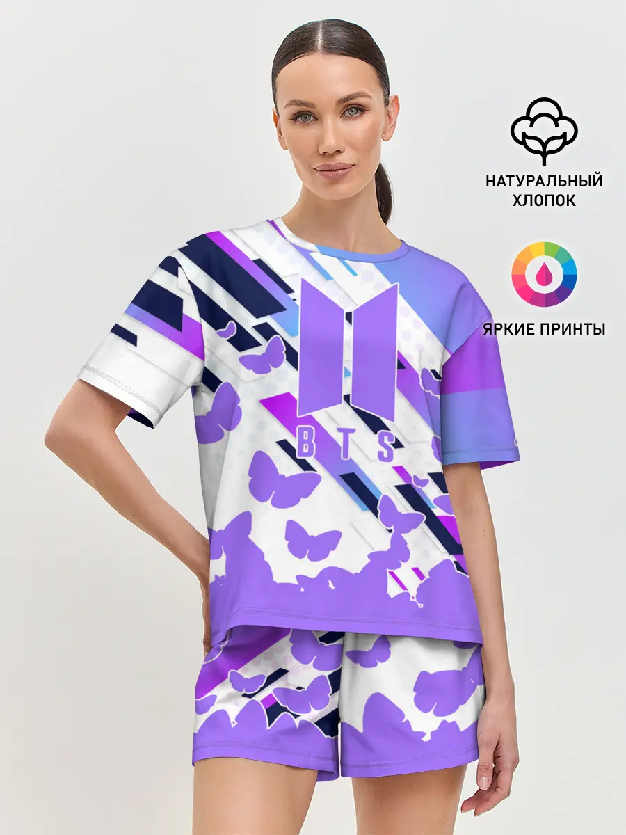 Женская пижама с шортами / BTS