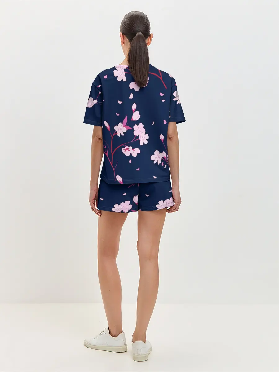 Женская пижама с шортами / Сакура