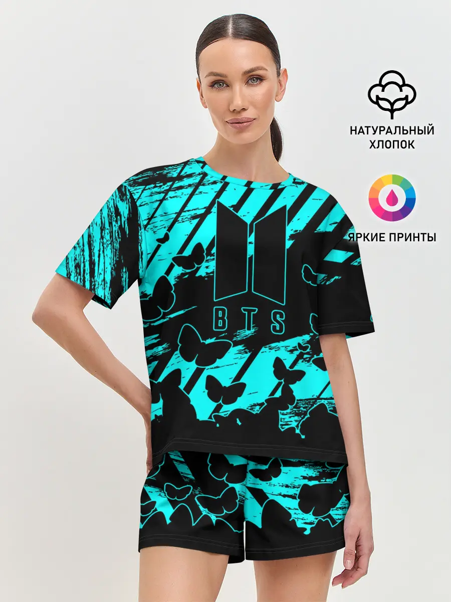 Женская пижама с шортами / BTS