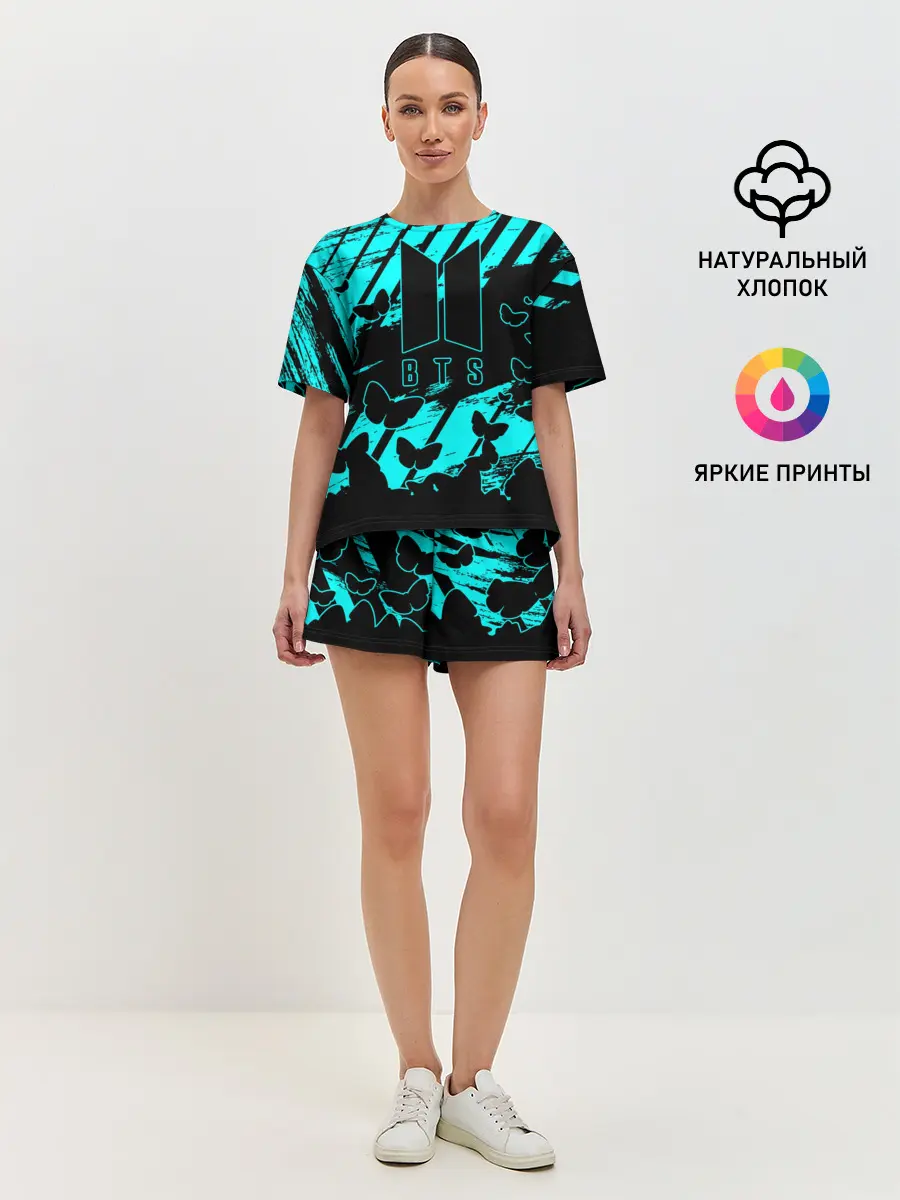 Женская пижама с шортами / BTS