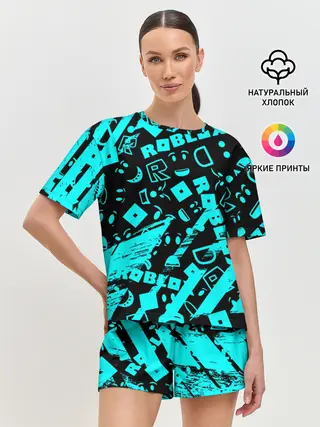 Женская пижама с шортами / Roblox