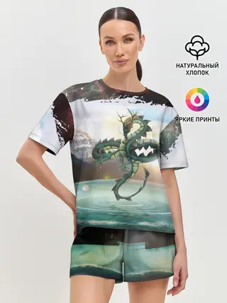 Женская пижама с шортами / Дракон | Dragon