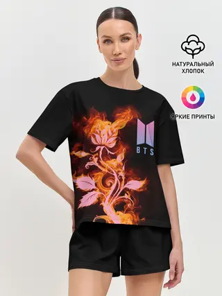 Женская пижама с шортами / BTS