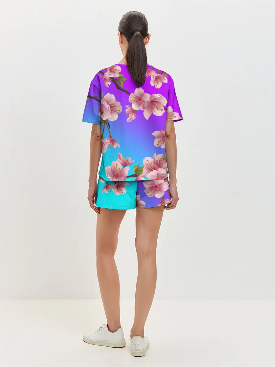 Женская пижама с шортами / САКУРА ВИШНЯ