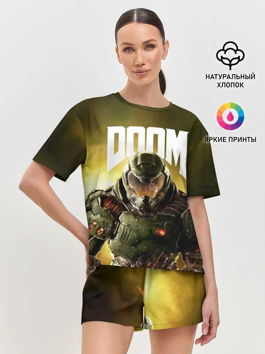 Женская пижама с шортами / DOOM
