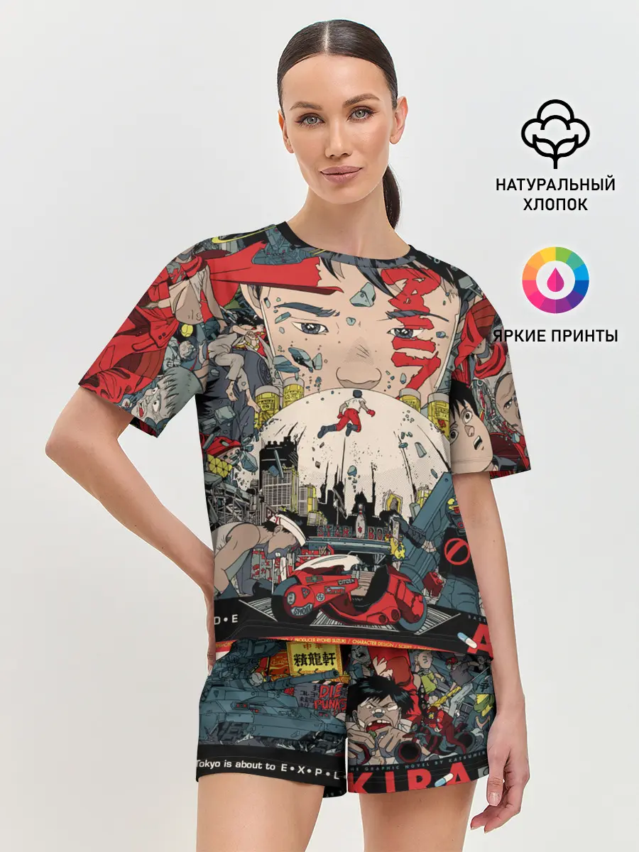 Женская пижама с шортами / Аkira 1988 poster