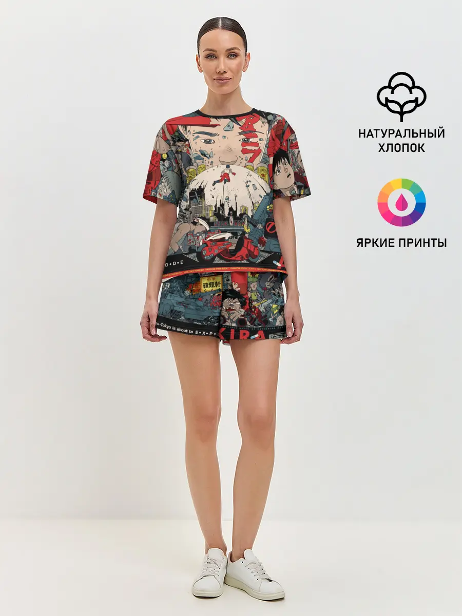 Женская пижама с шортами / Аkira 1988 poster