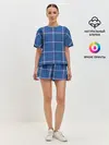 Женская пижама с шортами / Шотландка