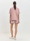 Женская пижама с шортами / Шотландка Розовая