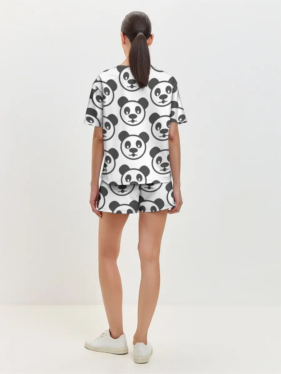 Женская пижама с шортами / panda