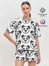 Женская пижама с шортами / panda