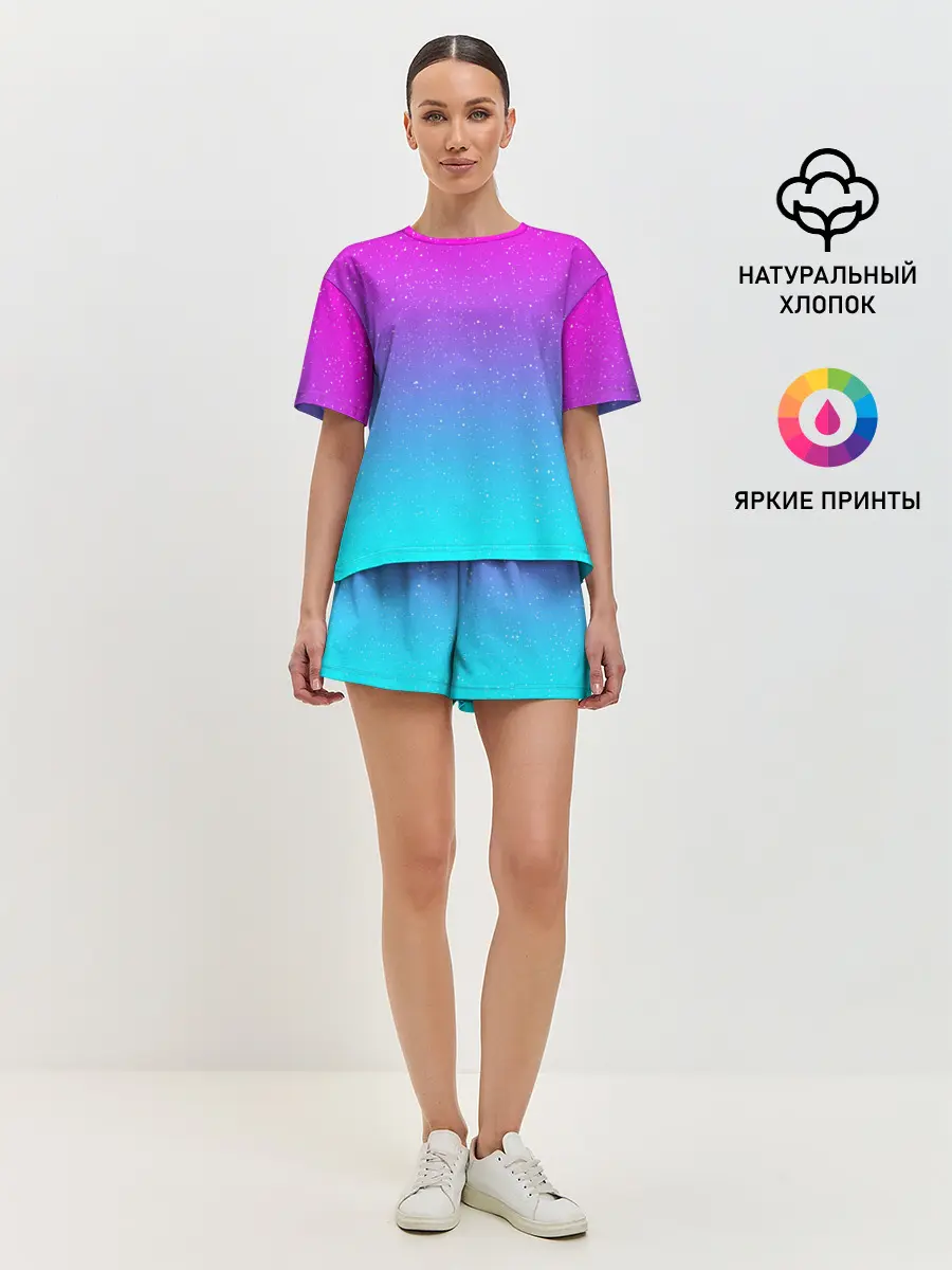 Женская пижама с шортами / NEON SPACE