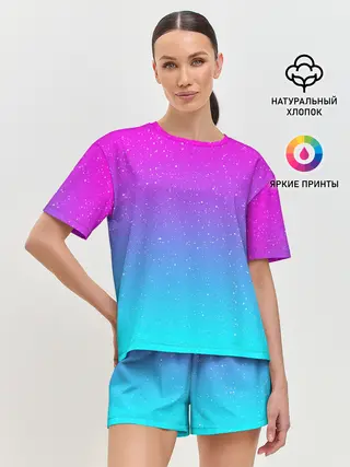 Женская пижама с шортами / NEON SPACE