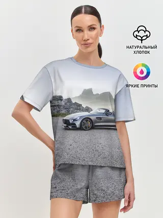 Женская пижама с шортами / Mercedes V8 Biturbo