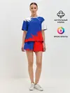 Женская пижама с шортами / РОССИЯ ТРИКОЛОР