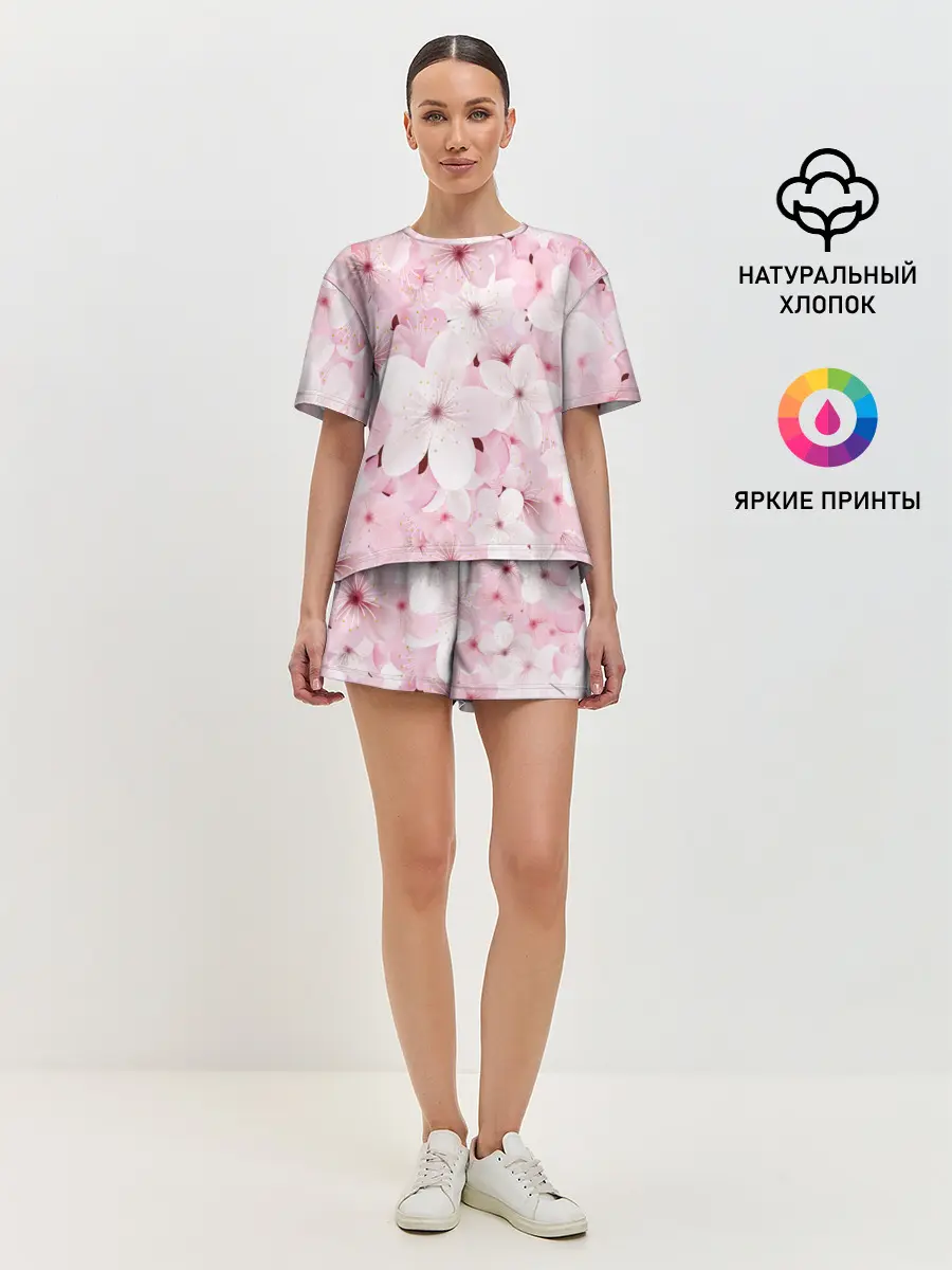 Женская пижама с шортами / САКУРА