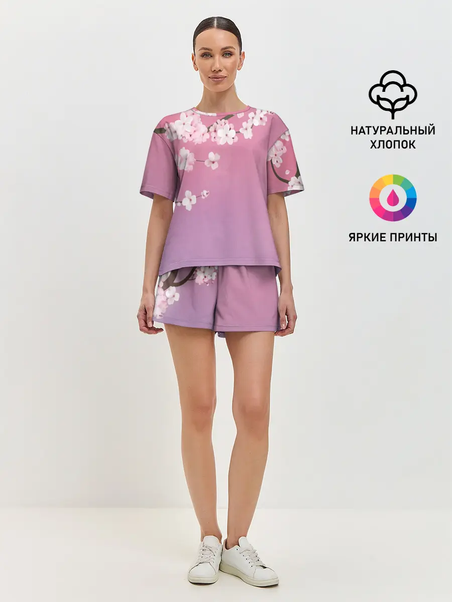 Женская пижама с шортами / САКУРА | SAKURA