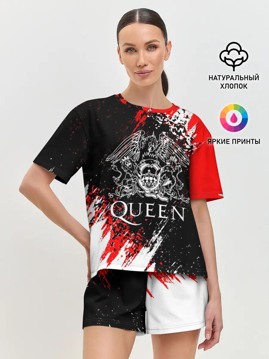 Женская пижама с шортами / QUEEN.