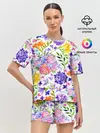 Женская пижама с шортами / Весенняя пора | Акварель