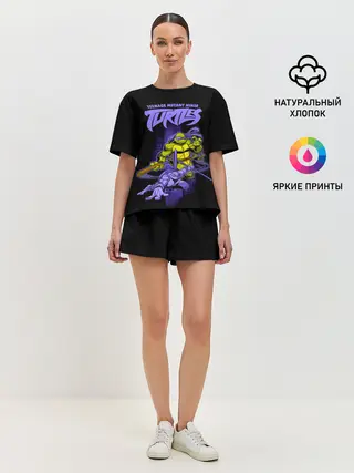 Женская пижама с шортами / Черепашки - ниндзя