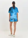 Женская пижама с шортами / ОГОНЬ BLUE