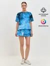 Женская пижама с шортами / ОГОНЬ BLUE