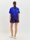 Женская пижама с шортами / СИНИЙ КОСМОС