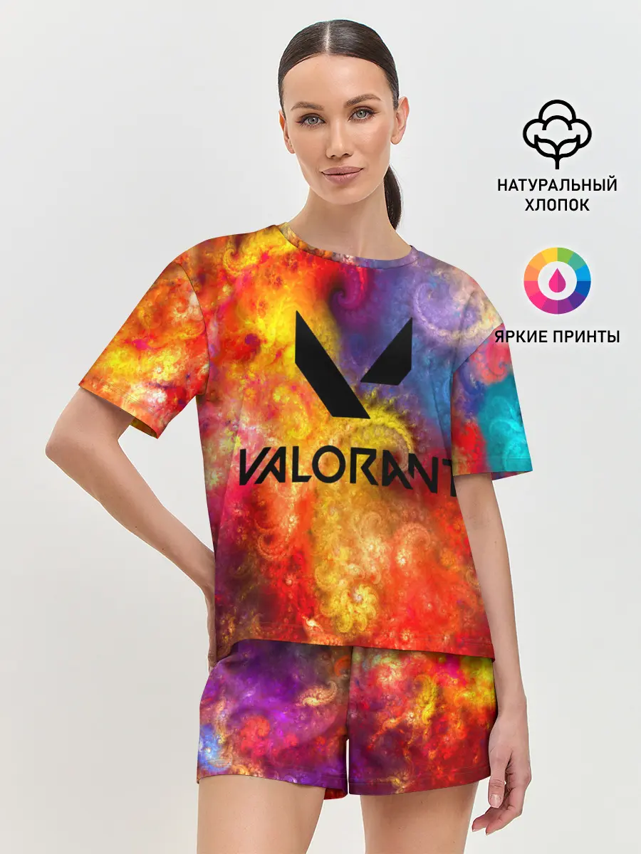 Женская пижама с шортами / Valorant