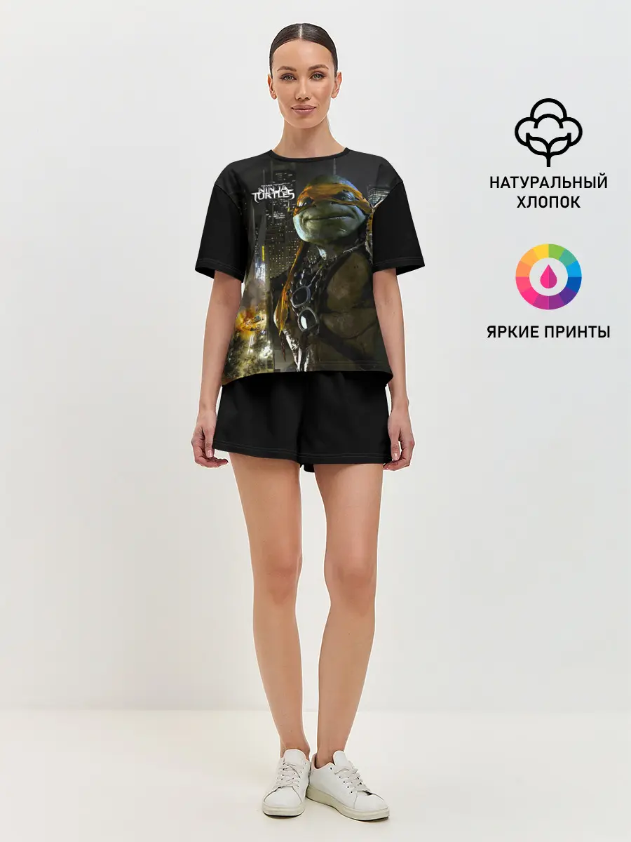 Женская пижама с шортами / Черепашки - ниндзя