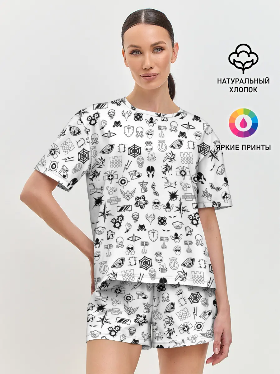 Женская пижама с шортами / RAINBOW SIX SIEGE | РАДУГА 6 ОСАДА | R6S