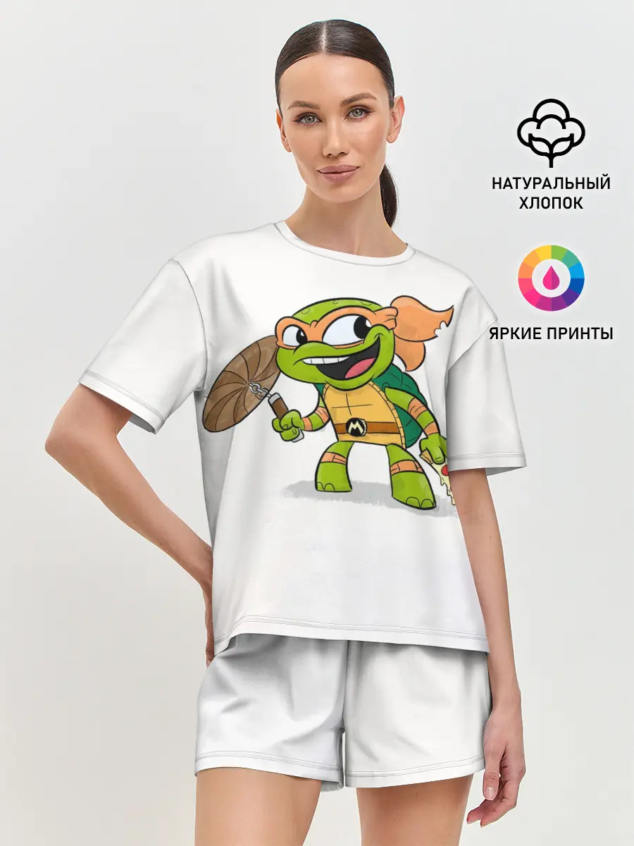 Женская пижама с шортами / ЧЕРЕПАШКИ МУТАНТЫ НИНДЗЯ