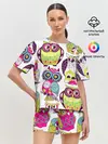 Женская пижама с шортами / МУДРЫЕ СОВЫ | WISE OWLS