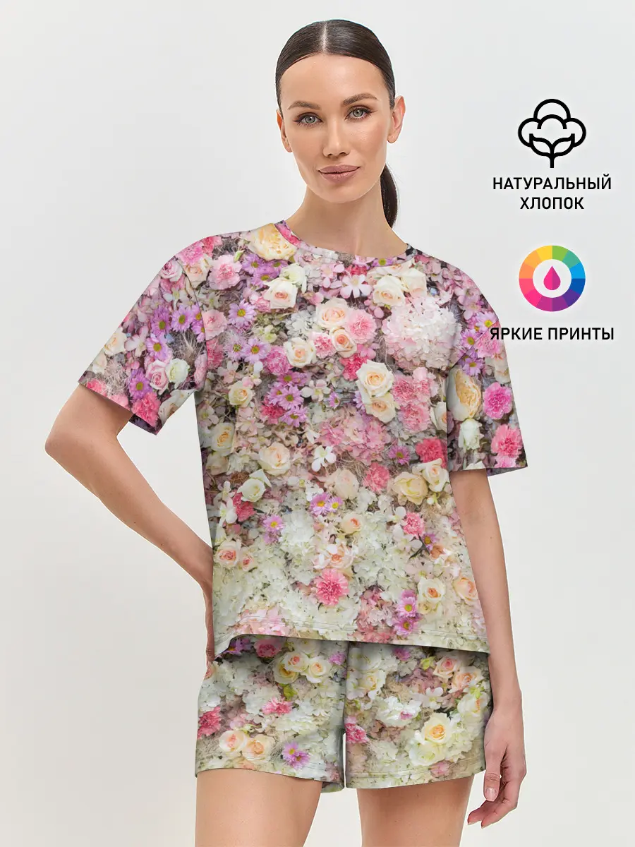 Женская пижама с шортами / ВЕСЕННИЕ НАСТРОЕНИЕ | SPRING MOOD