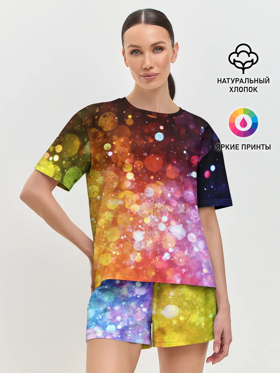 Женская пижама с шортами / Боке