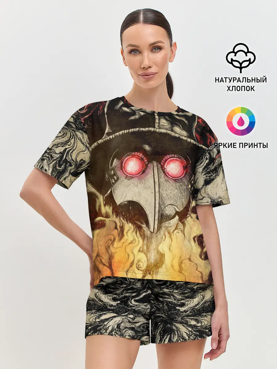 Женская пижама с шортами / Чумной доктор Мор