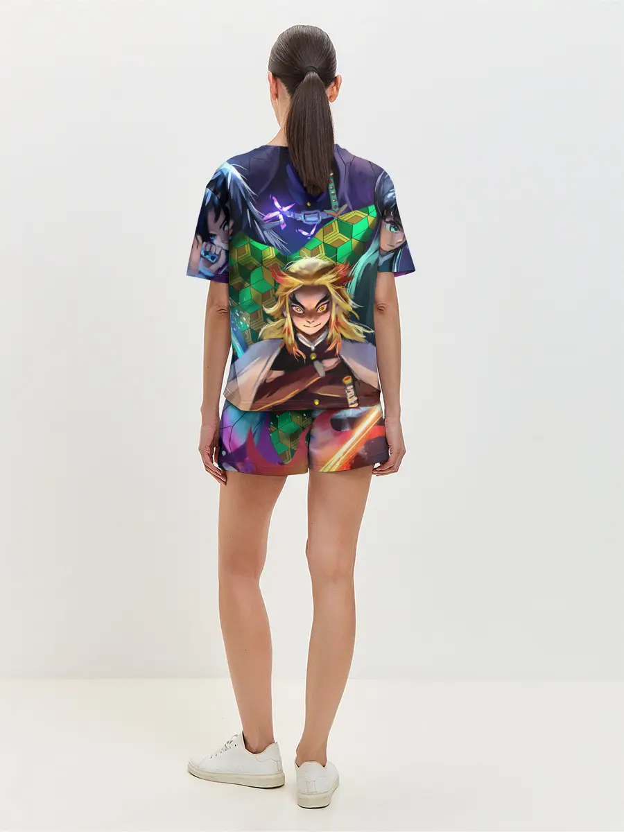 Женская пижама с шортами / KIMETSU NO YAIBA вместе