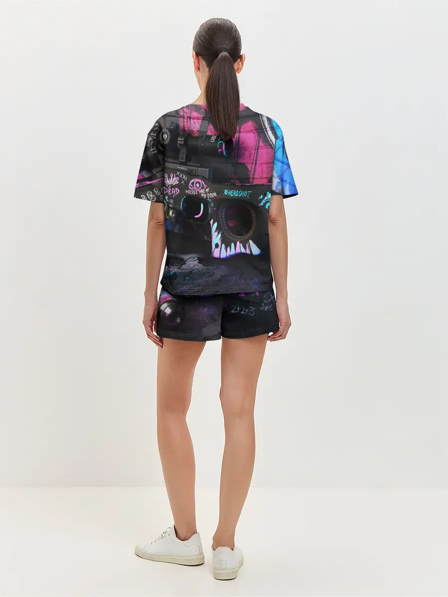 Женская пижама с шортами / CS GO:НЕОНУАР