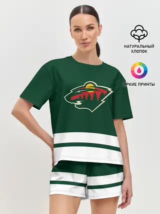 Женская пижама с шортами / Миннесота Уайлд