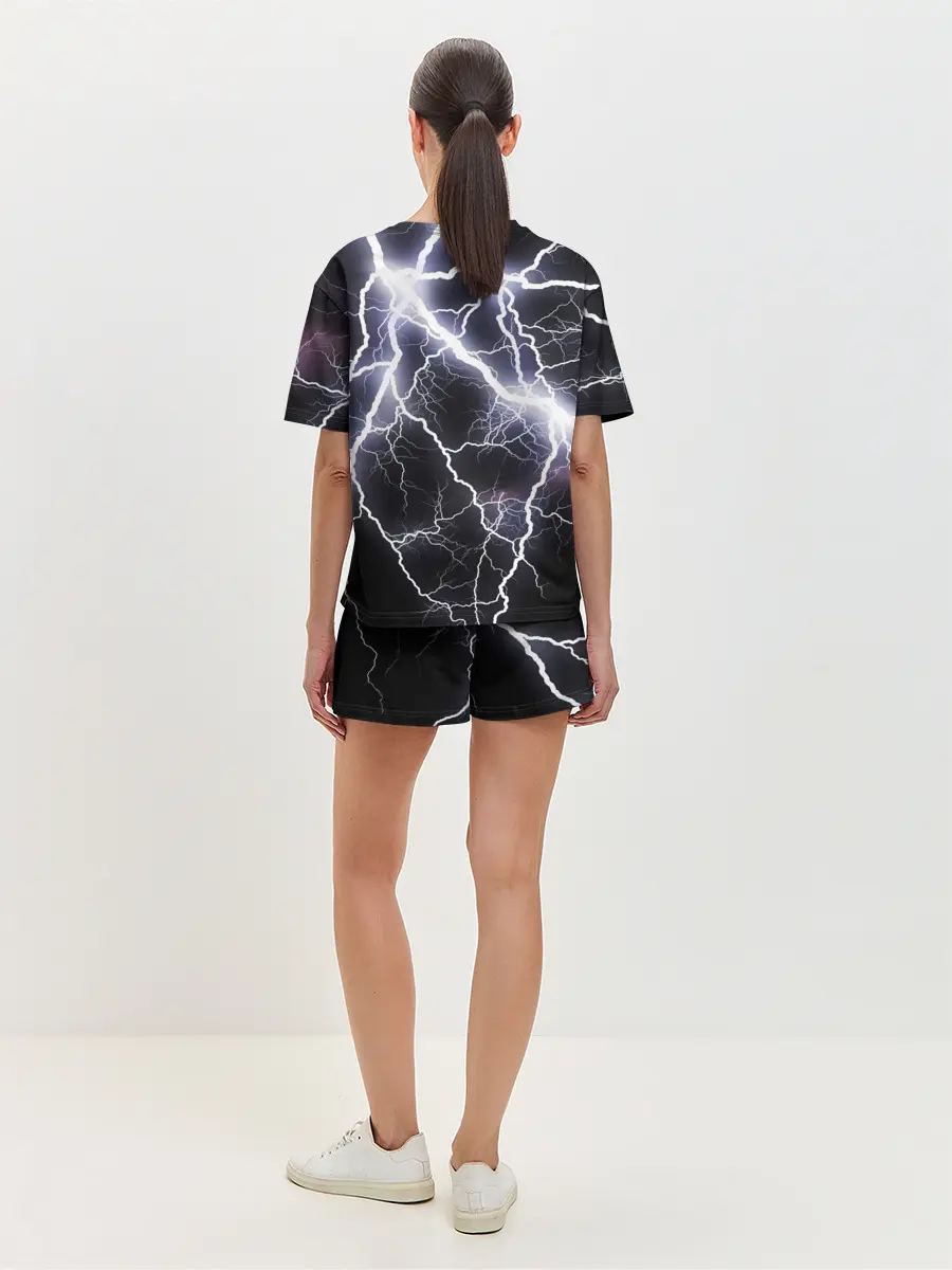 Женская пижама с шортами / Молния